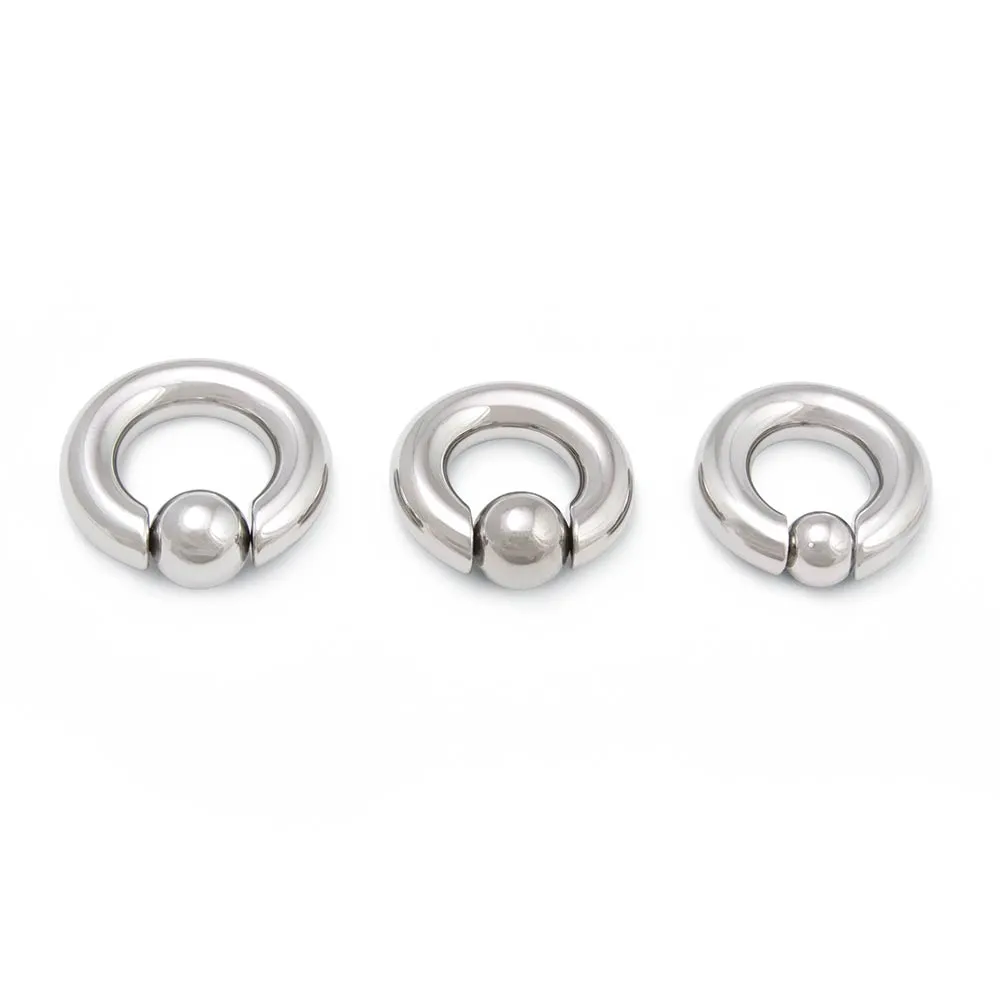 0g Snap Fit Steel Captive Bead Ring — Price Per 1