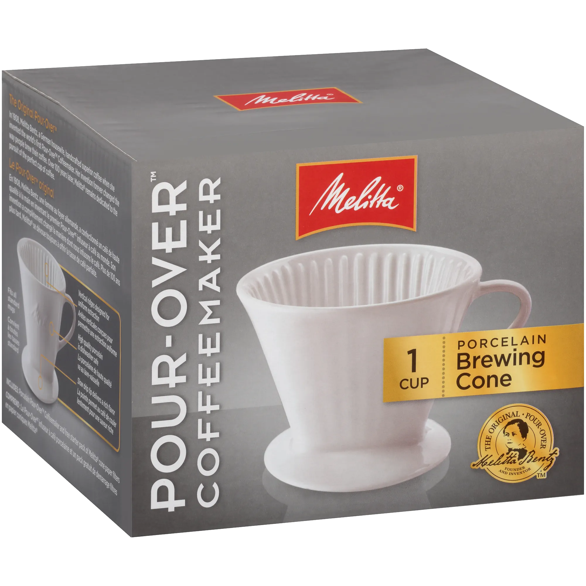 1-Cup Porcelain Pour-Over™ Coffeemaker