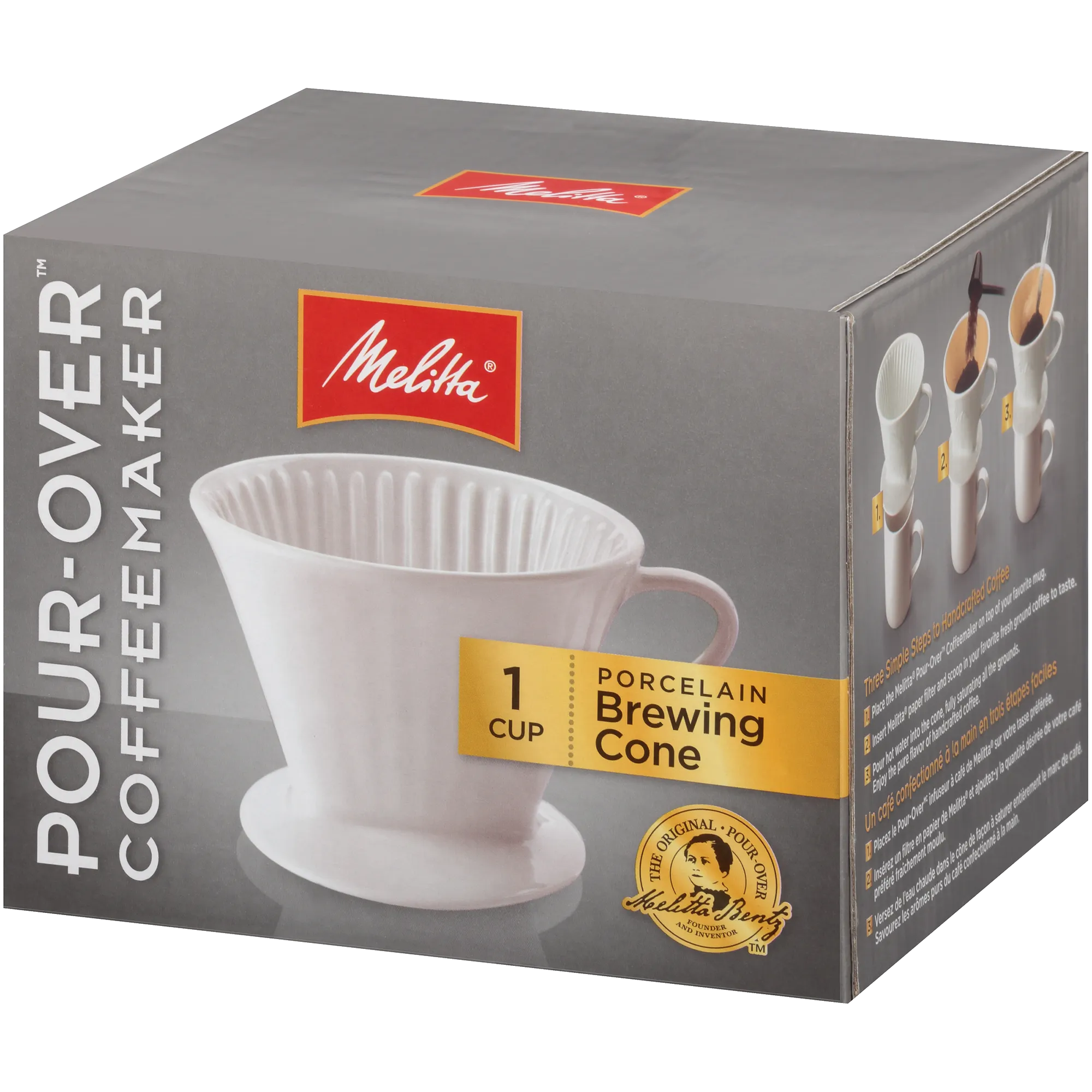 1-Cup Porcelain Pour-Over™ Coffeemaker