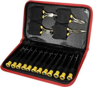 16 Piece Mini Precision Screwdriver Pliers Computer Repair Tool Jewelry Kit Set