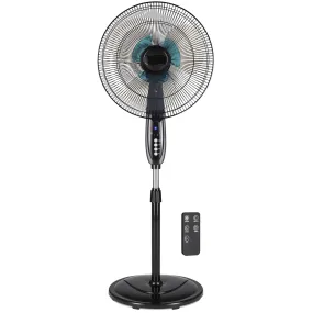 16in Oscillating Pedestal Fan w/ Timer, Double Blades, Remote Control