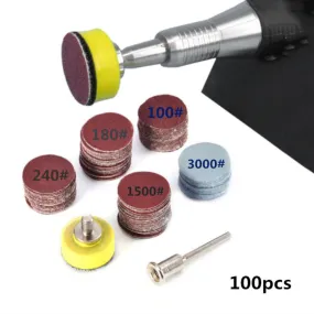 1Inch Sanding Disc Set for Rotary Tools with 100pcs