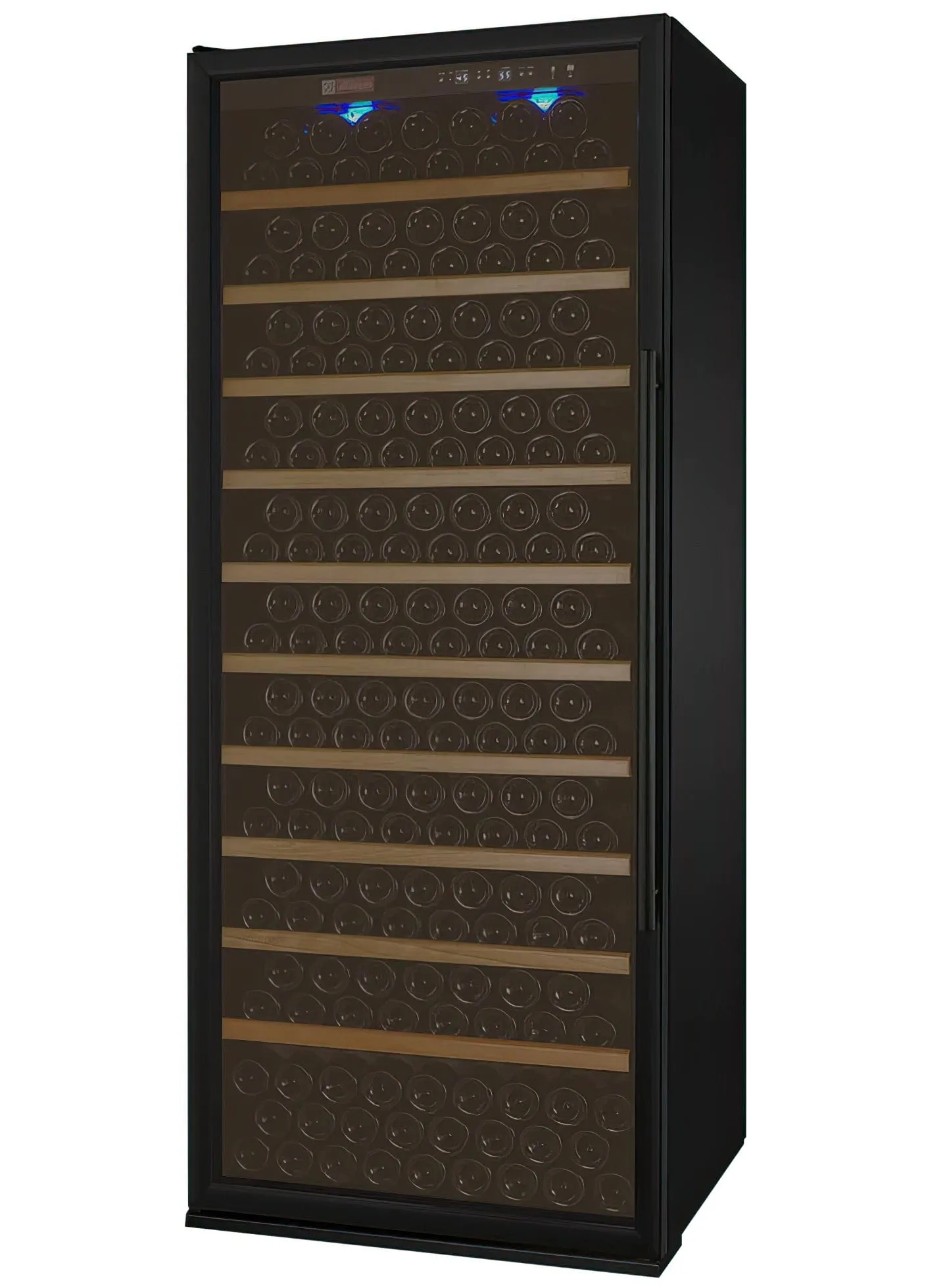 32" Wide Vite II Tru-Vino 277 Bottle Single Zone Black Left Hinge Wine Refrigerator