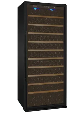 32" Wide Vite II Tru-Vino 277 Bottle Single Zone Black Right Hinge Wine Refrigerator