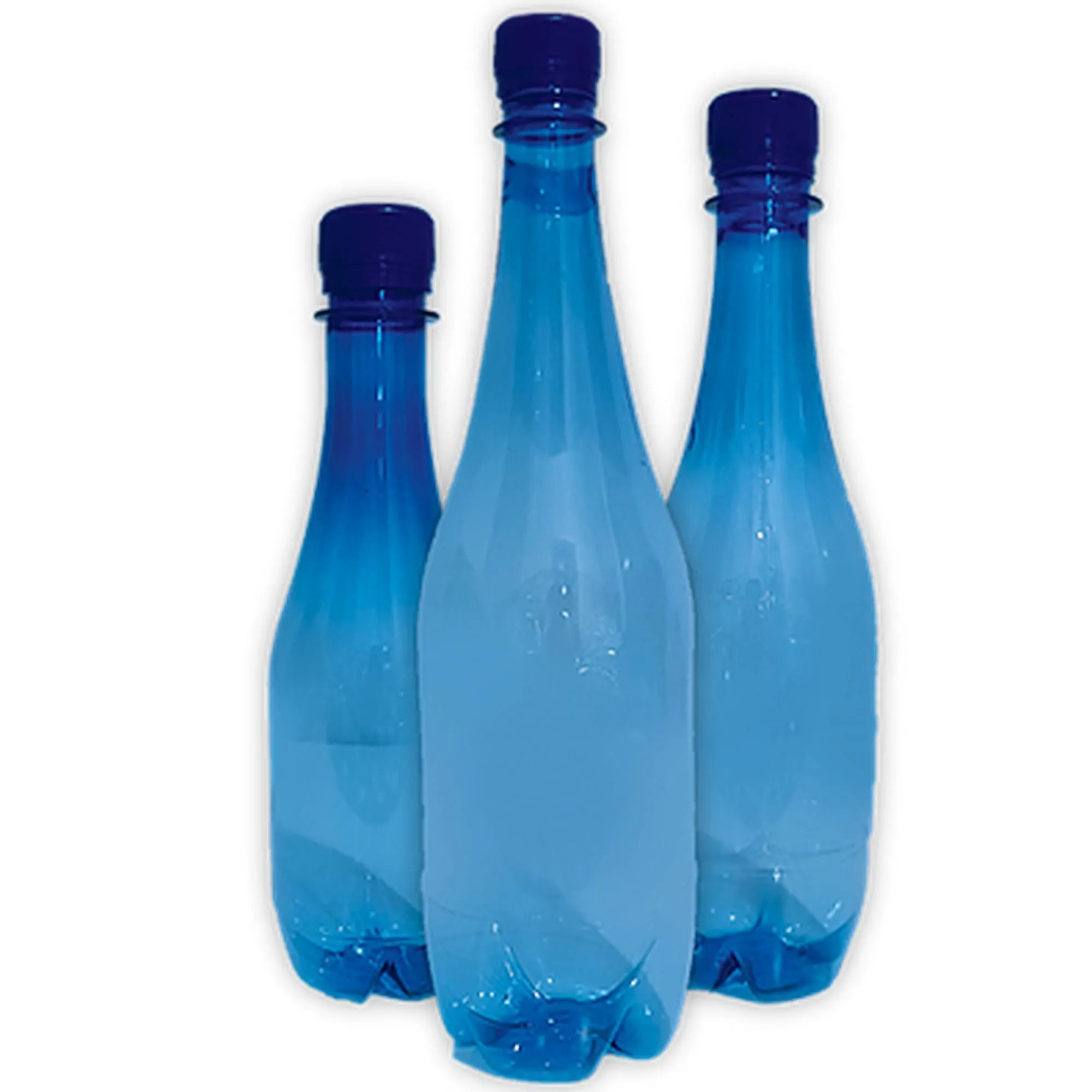 330ml PET Plastic Teardrop Water Bottle Blue