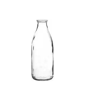 500mL Vintage Milk Glass Bottle With Metal Cap