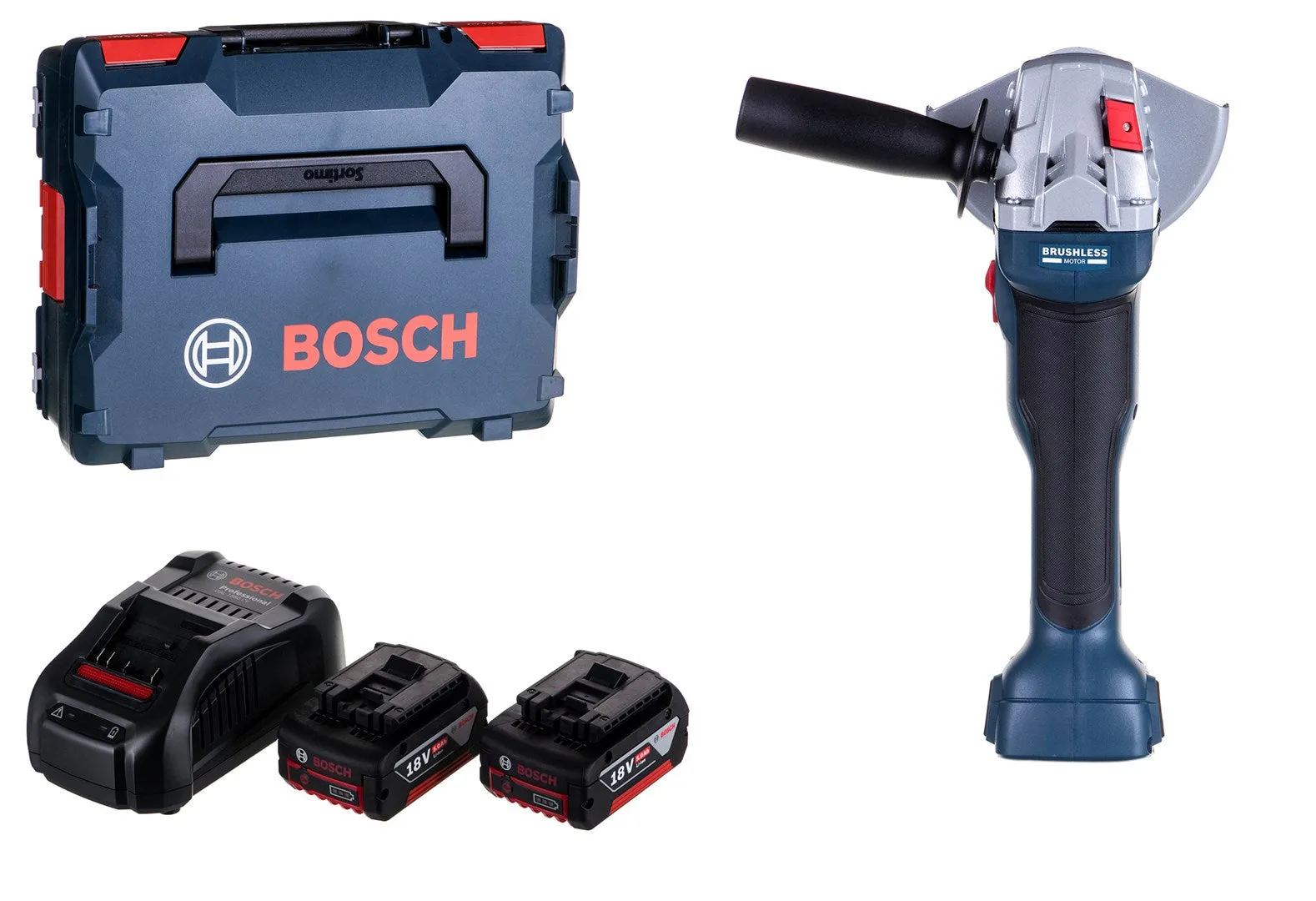 Angle Grinder Fi 125 18V-Li 2X5.0Ah Gws Bosch