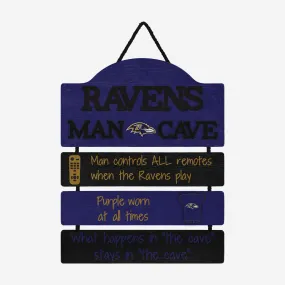 Baltimore Ravens Mancave Sign