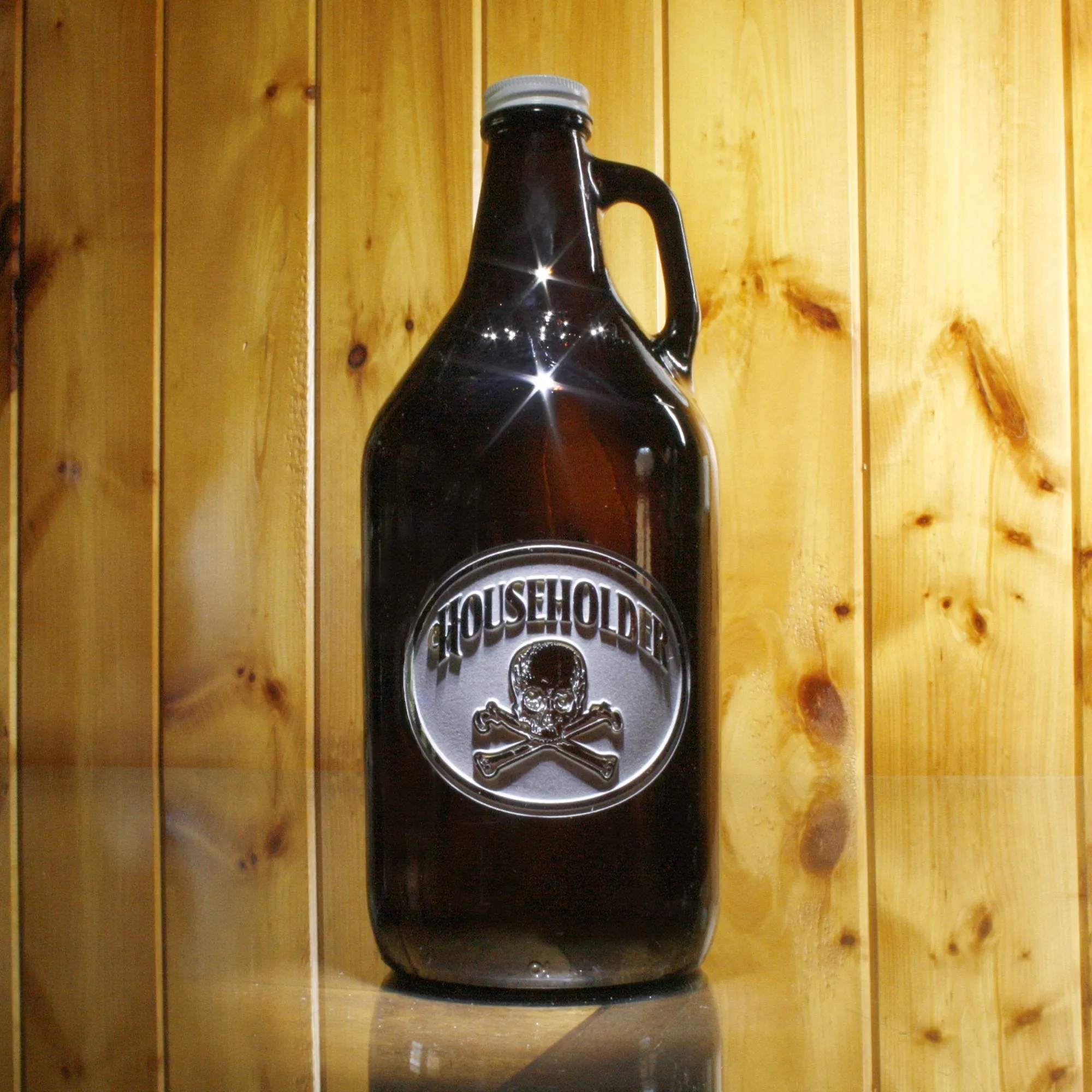 Beer Growler, Skull and Bones