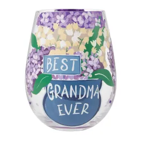 Best Grandma Lolita Stemless Wine Glass