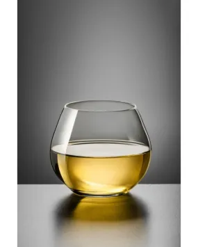 Bohemia Amoroso Stemless Clear Crystal Wine Glasses Lead Free Glassware | 3 x 4 inches | 340ml