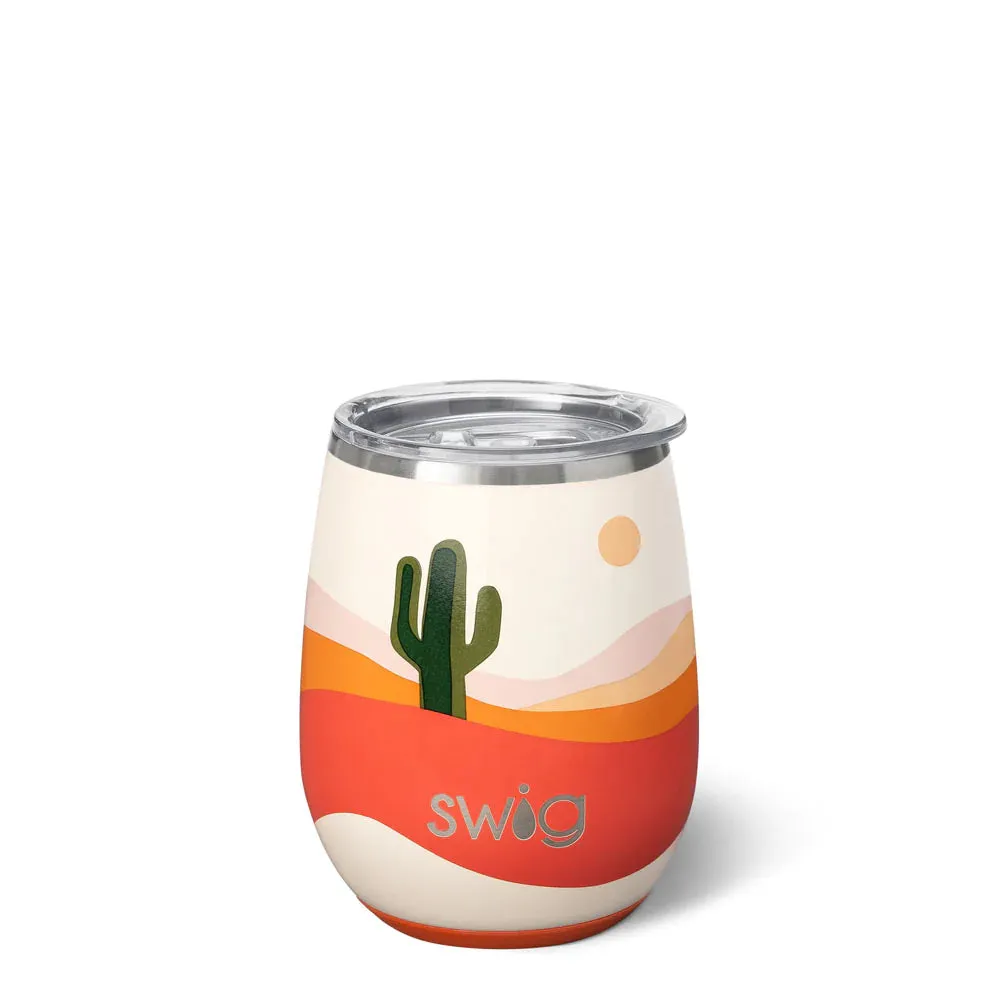 Boho Desert Stemless Wine Cup 14oz