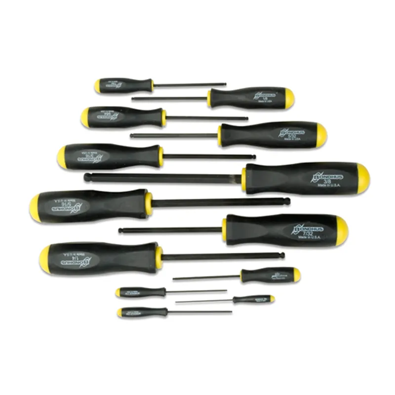 Bondhus 10637 Ball End Screwdriver Set, 13 Piece