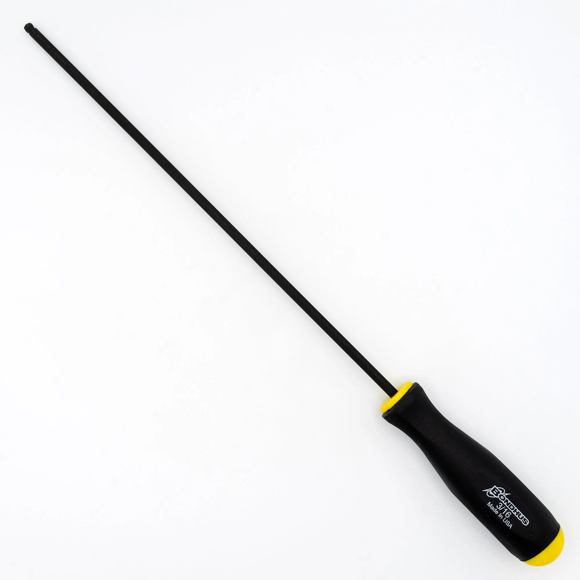 Bondhus 3710 3/16" x 10.3"  Extra Long Blade Ball End Inch Hex Driver Balldriver Tip Screwdriver