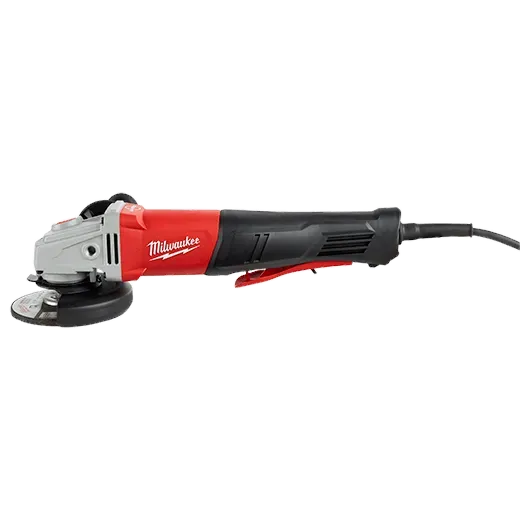 Braking Grinder - Milwaukee 4-1/2"/5" 11 Amp Small Angle Grinder, Paddle, No-Lock, 6143-31