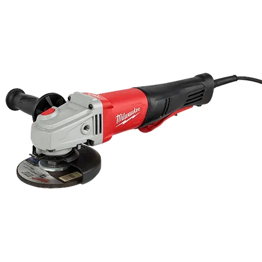 Braking Grinder - Milwaukee 4-1/2"/5" 11 Amp Small Angle Grinder, Paddle, No-Lock, 6143-31