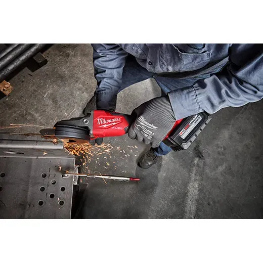 Braking Grinder - Milwaukee M18 FUEL™ 5" Flathead Braking Grinder, Slide Switch Lock-On, 2887-20