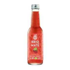 Brio Mate Organic Energy Strawberry & Lime Glass bottle 330ml