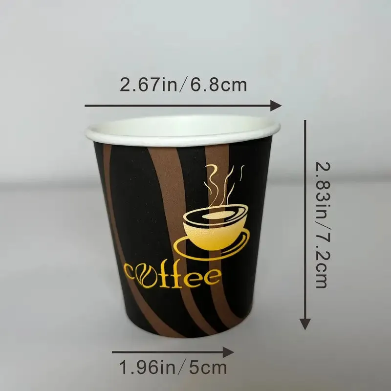 CAFE 50pcs 6 Oz Thickened Disposable Paper Cup