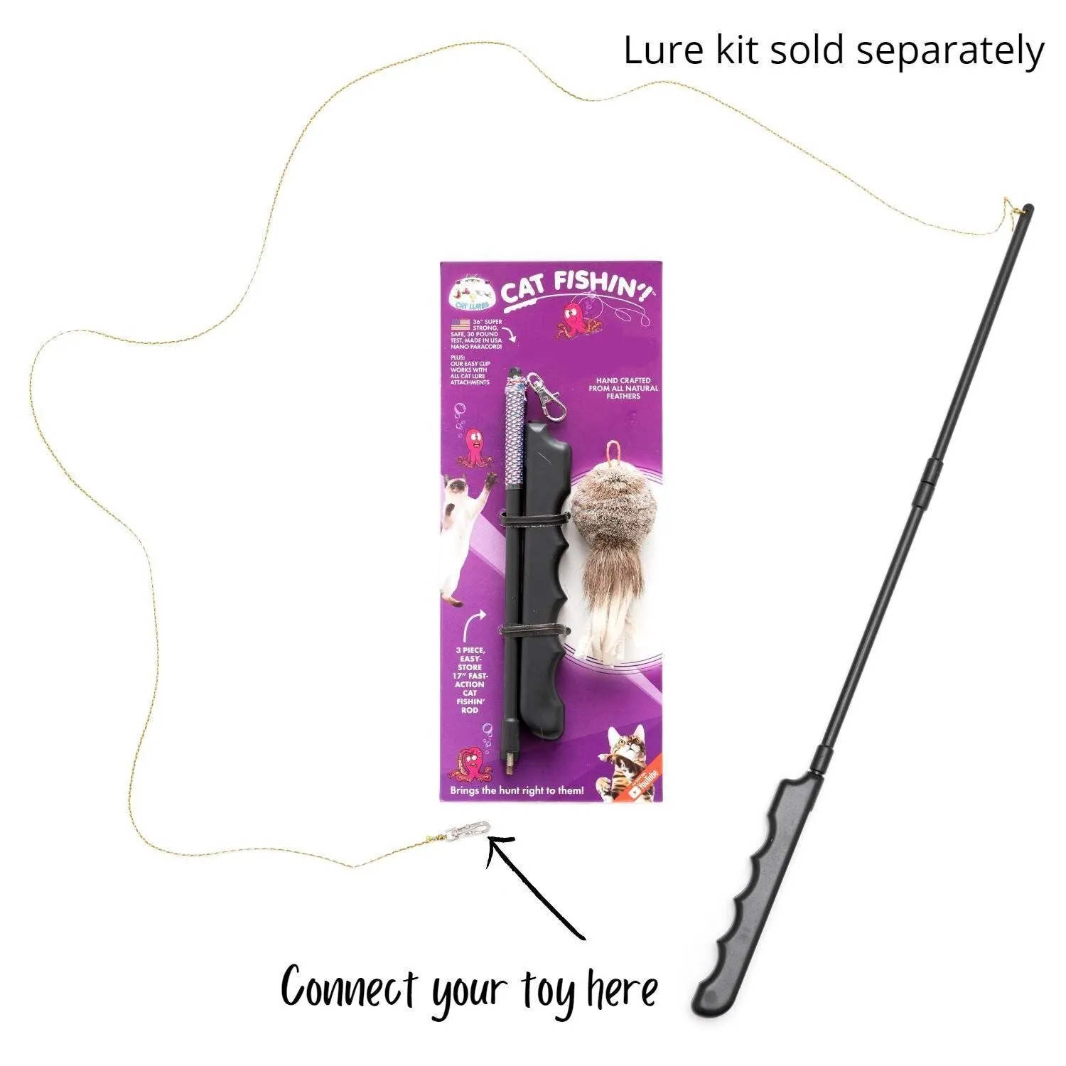 Cat Lures Replacement for Cat Lures & Wands - Lizzie the Lizard