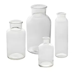 Clear Bottle Glass Vase