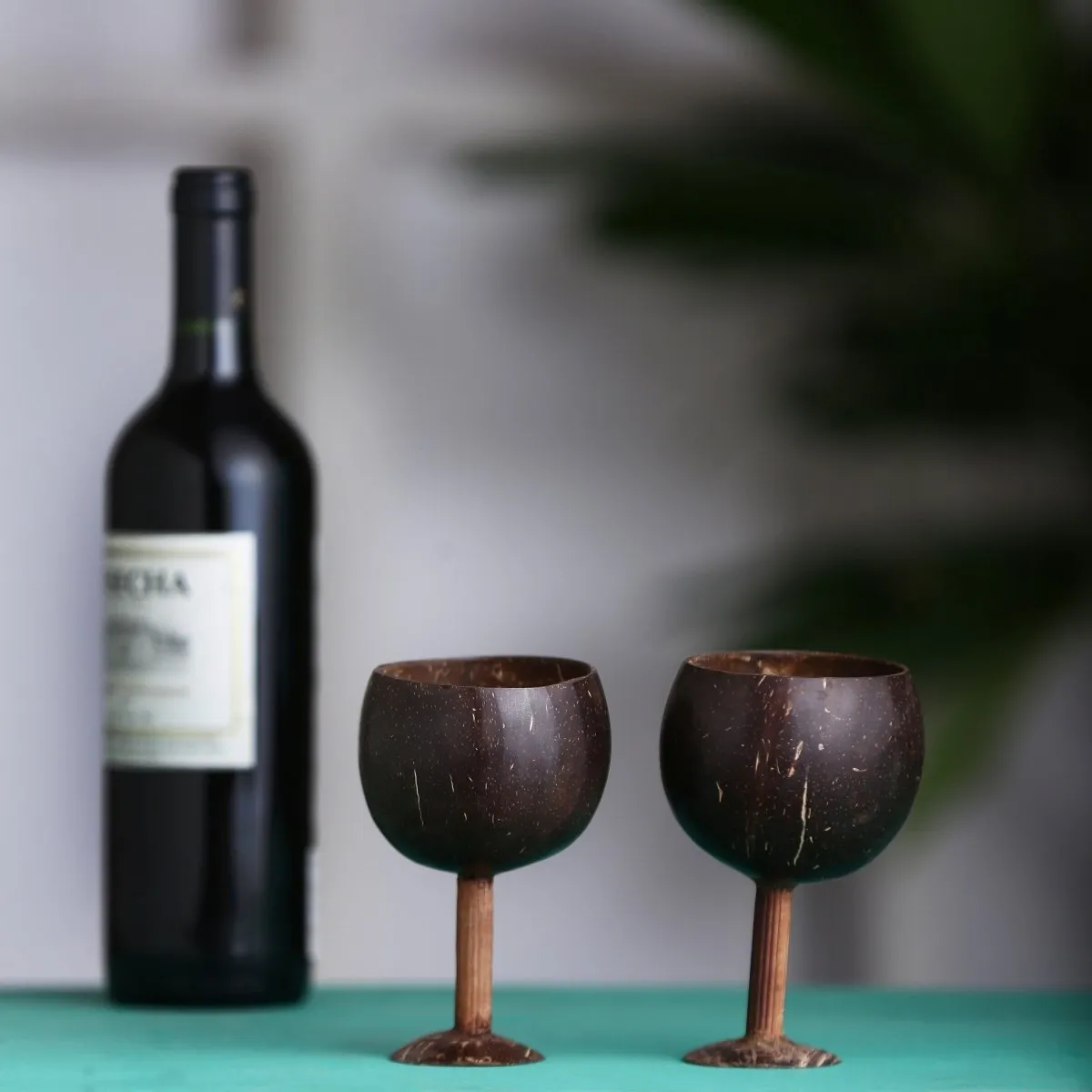 Coconut Wine Glasses | Set of 2 | Handcrafted & Natural