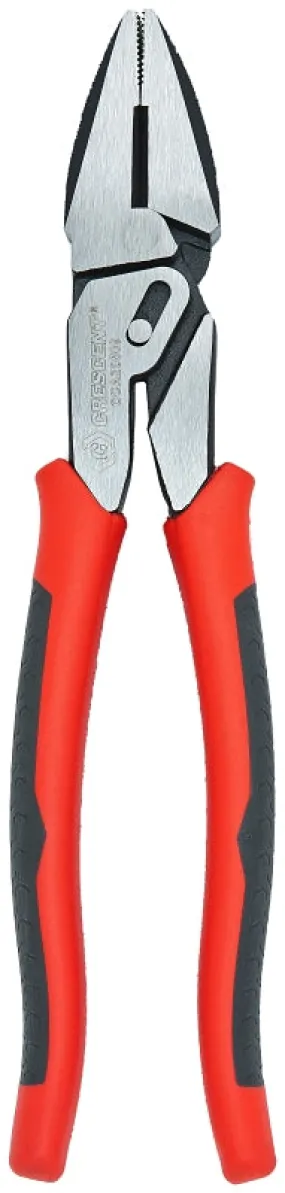 Crescent Pivot Pro Series CCA20509 Lineman's Plier, 9 in OAL, 1.3 in Jaw Opening, Red Handle, Dual Grip Handle :CD: QUANTITY: 1