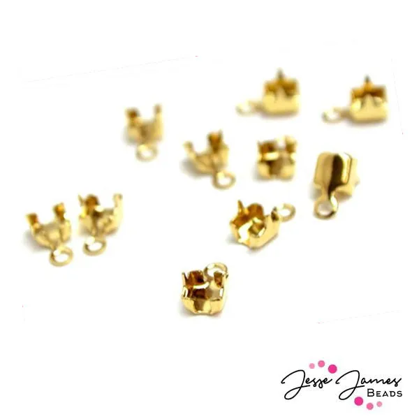 Cup Chain End Findings in Gold, 8.5ss