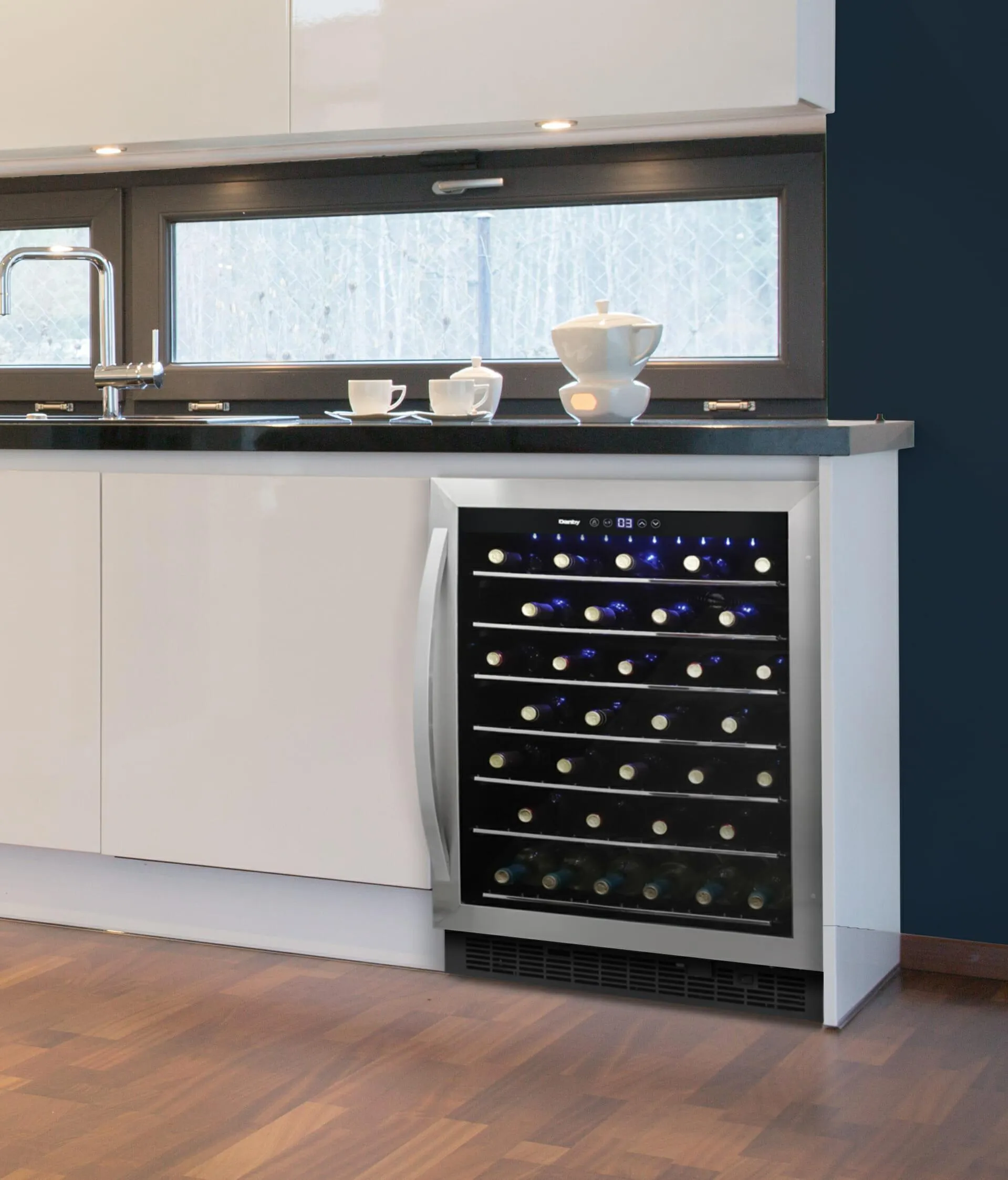 Danby 60 Bottle Built-in Wine Cooler in Stainless Steel