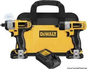 DeWalt DCK210S2 12V Li-Ion 2-Tool Cordless Combo Kit