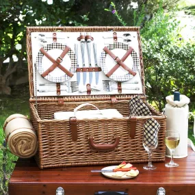 Dorset Picnic Basket for Four with Blanket