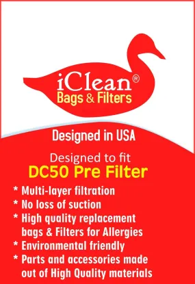 Dyson DC50 Pre Filter By iClean Vacuums