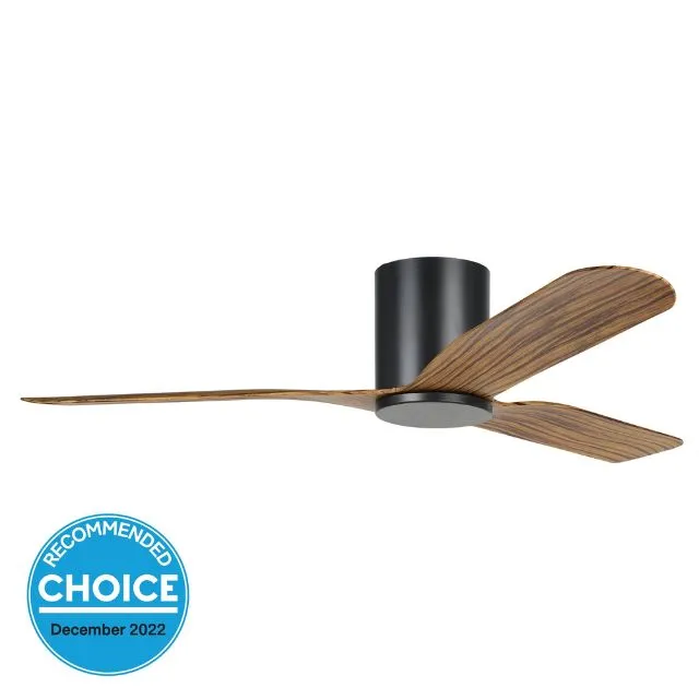 Eglo Iluka 52 Inch DC Fan Black Wood Hugger