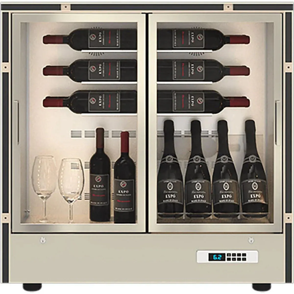 EXPO Mod 20 - Built in / Freestanding Wine Wall MD-24 - Home