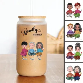 Family - Family Forever - Personalize Glass Can (AA)