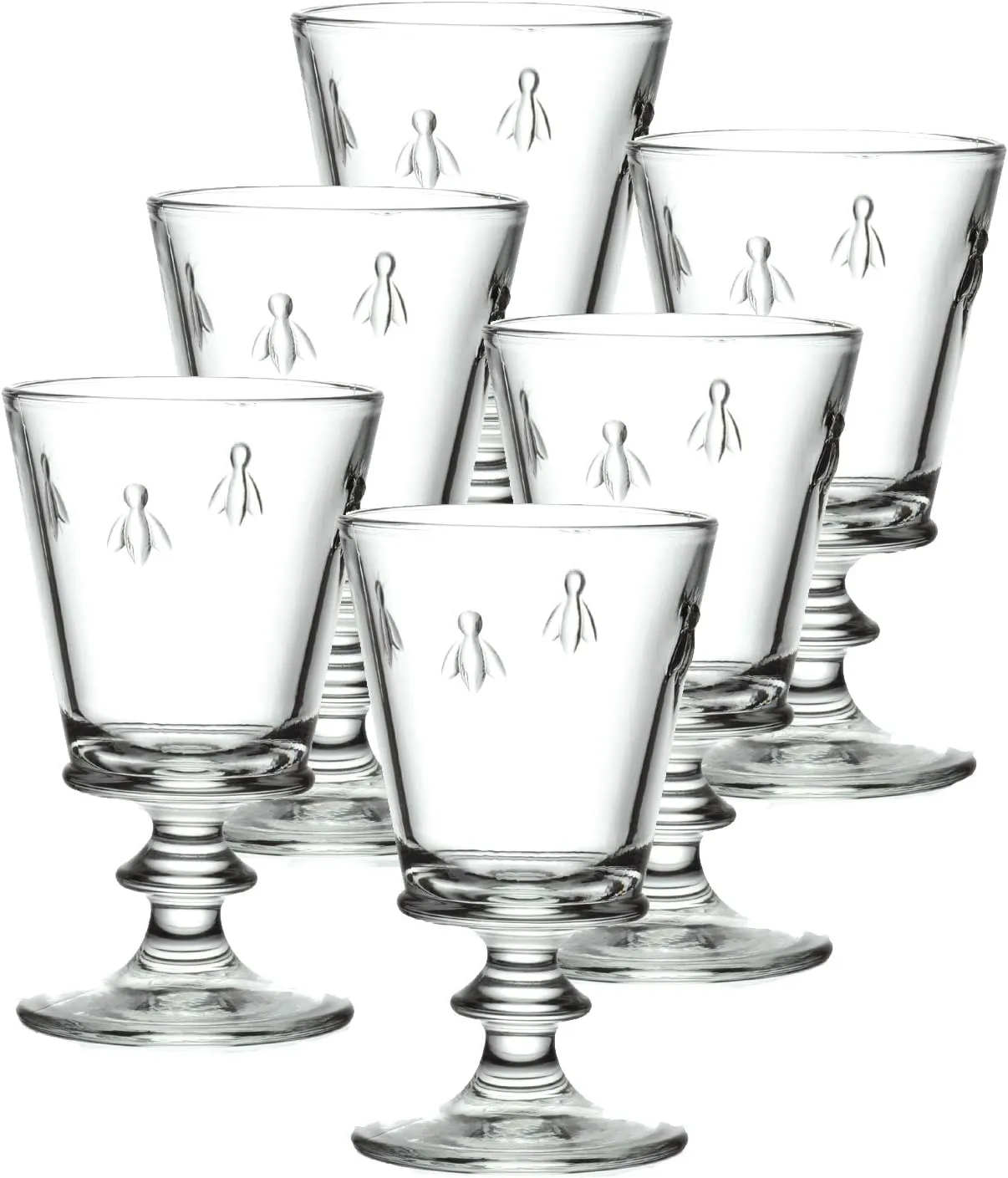 Fine French Glassware Embossed with the iconic Napoleon Bee Design