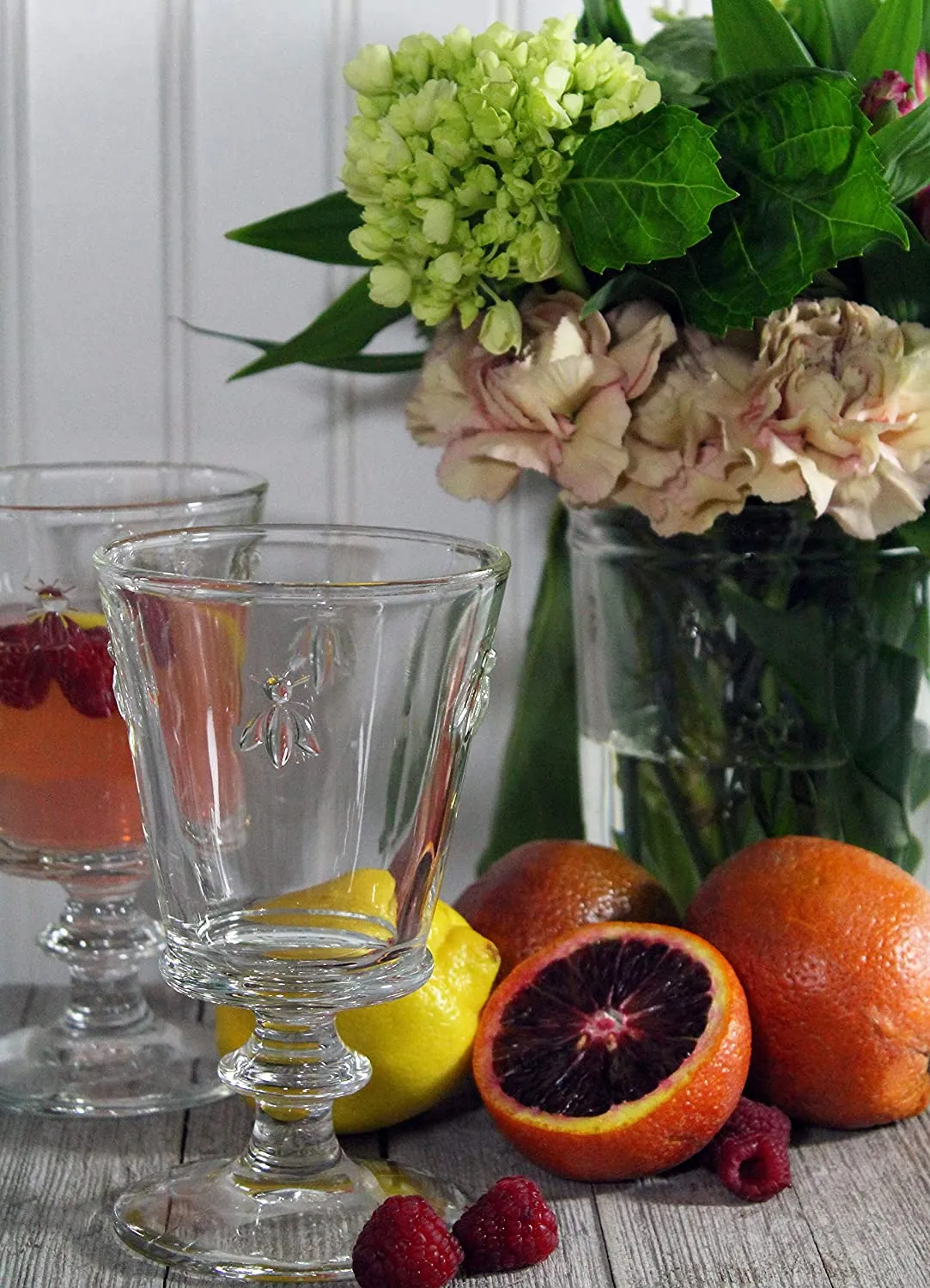 Fine French Glassware Embossed with the iconic Napoleon Bee Design