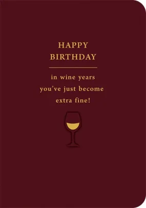 Fine Wine Birthday Card