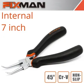 FIXMAN FIXMAN INTERNAL CIRCLIP PLIERS 7'/175MM X 45 DEG FIX A0702