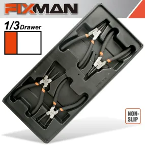 FIXMAN FIXMAN TRAY 4 PIECE 6' INTERNAL AND EXTERNAL CIRCLIP PLIERS FIX F1BT28