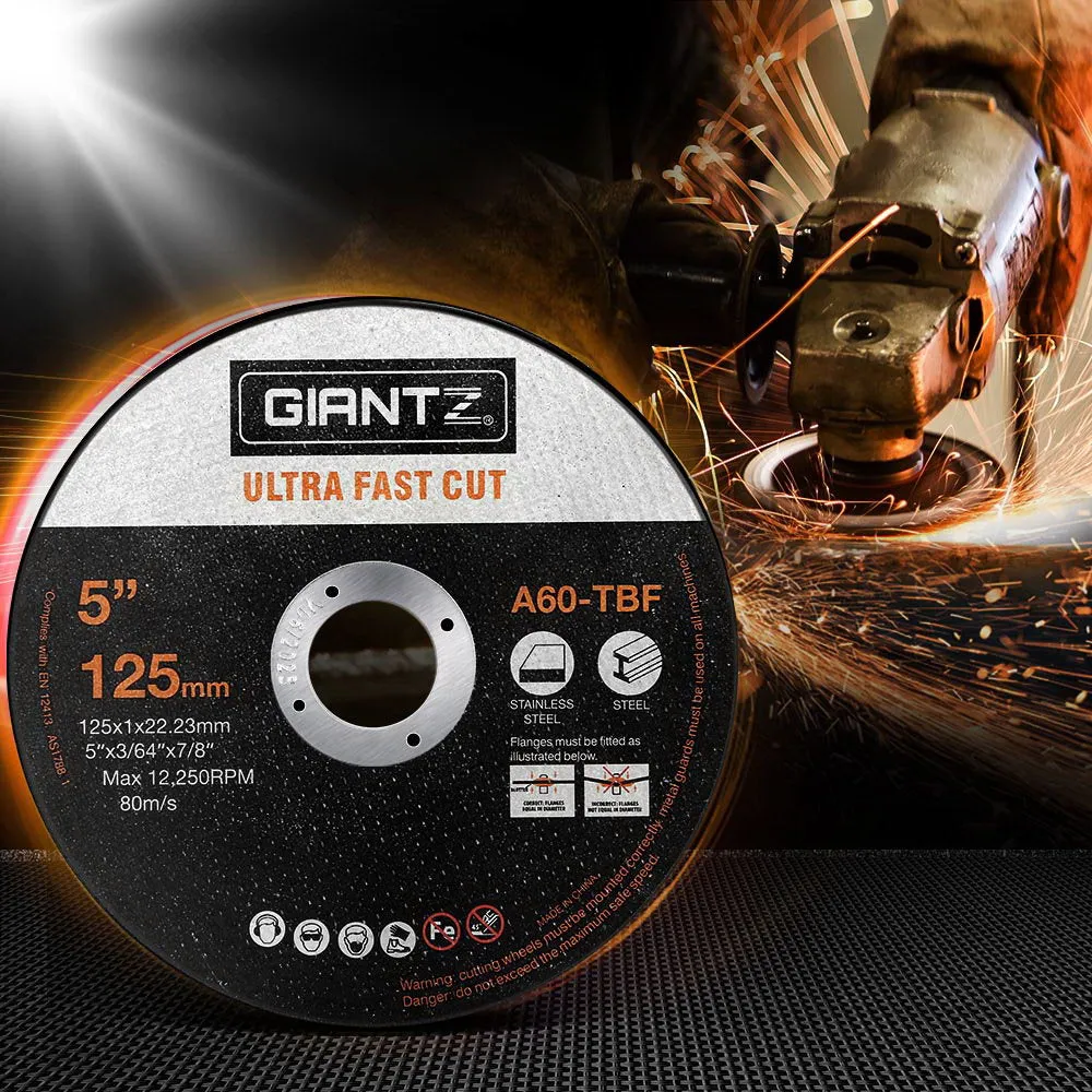 Giantz 50-Piece Cutting Discs 5" 125mm Angle Grinder Thin Cut Off Wheel Metal