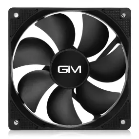 GIM KB-7 PWM Case Fan 120mm High Performance Cooling Quiet Fan, 4 Pin, 200-1800 RPM