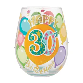 Happy 30 Lolita Stemless Glass