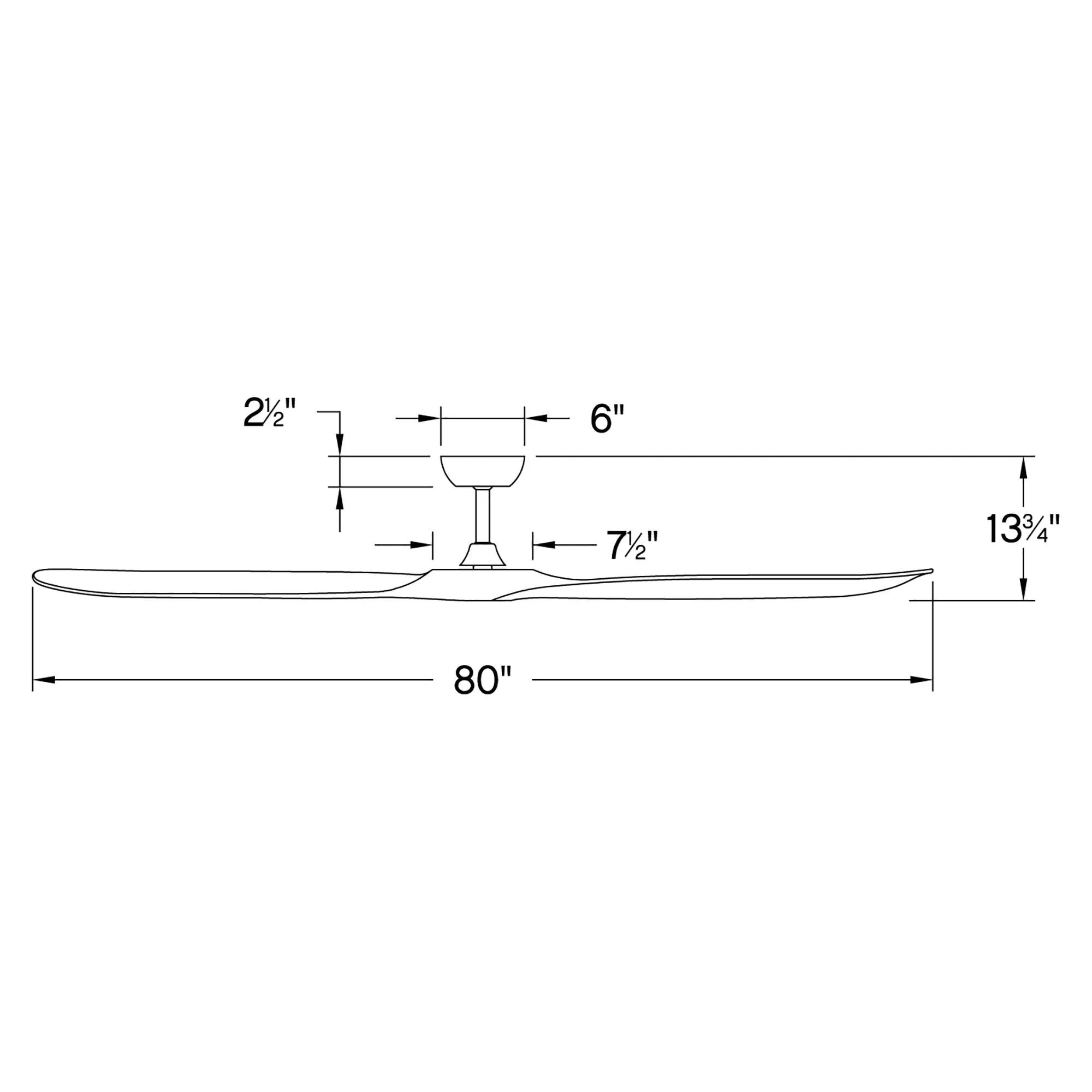 Hinkley 903880F Swell 80" Ceiling Fan