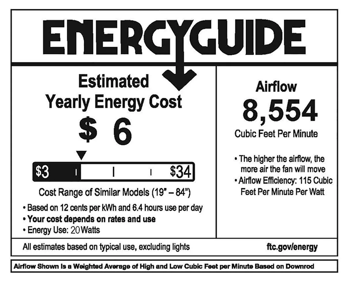 Hinkley 903880F Swell 80" Ceiling Fan