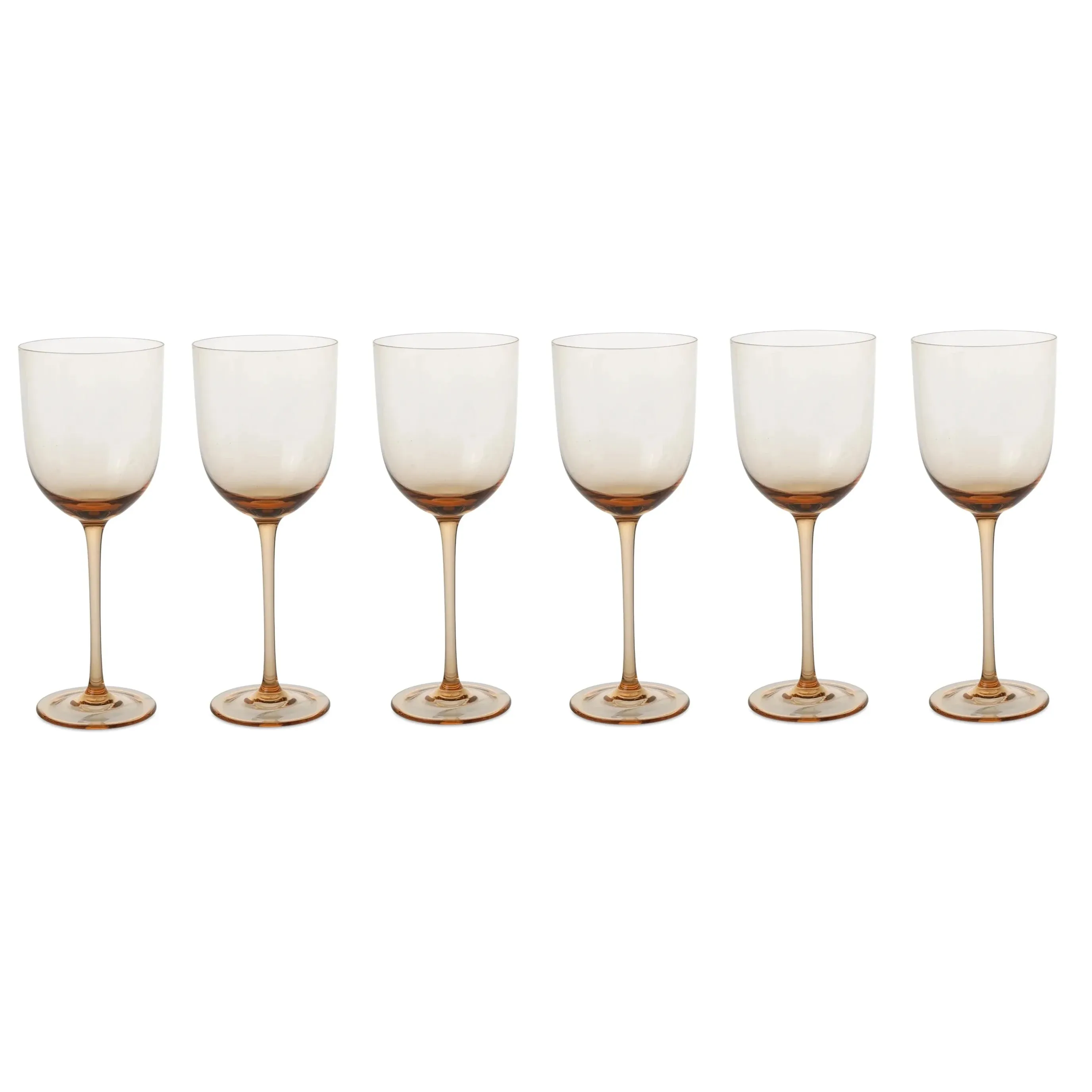 Host White Wine Glasses | Set of 6 | Blush | by ferm Living