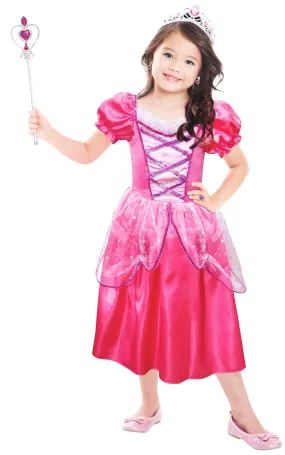 Hot Pink Princess Costume Bright Fairy Tale Attire