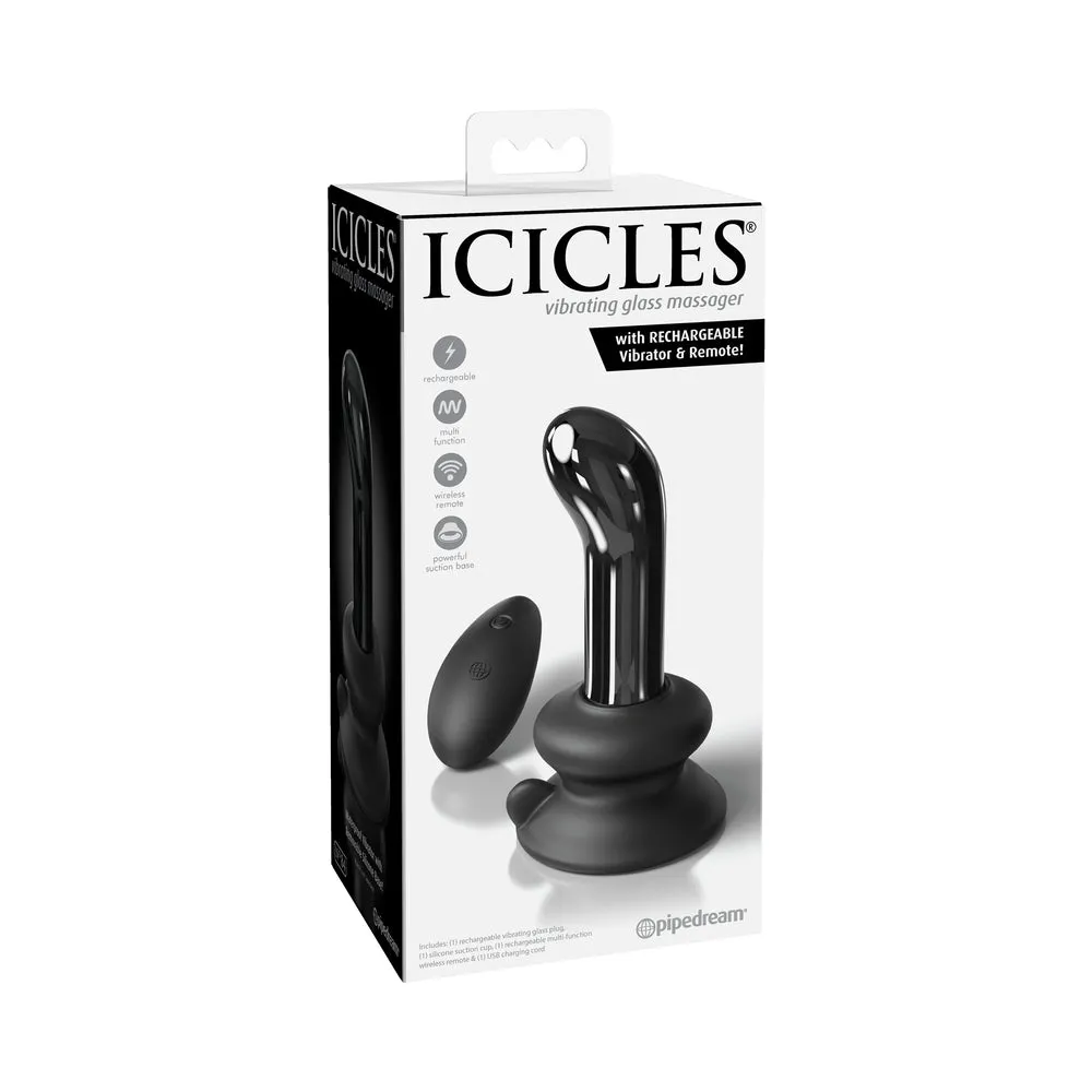 Icicles No 84 With Rechargeable Vibrator & Remote