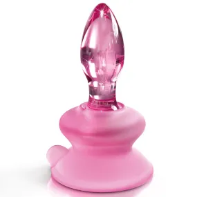 Icicles No. 90 Mini Glass Anal Plug With Suction Cup