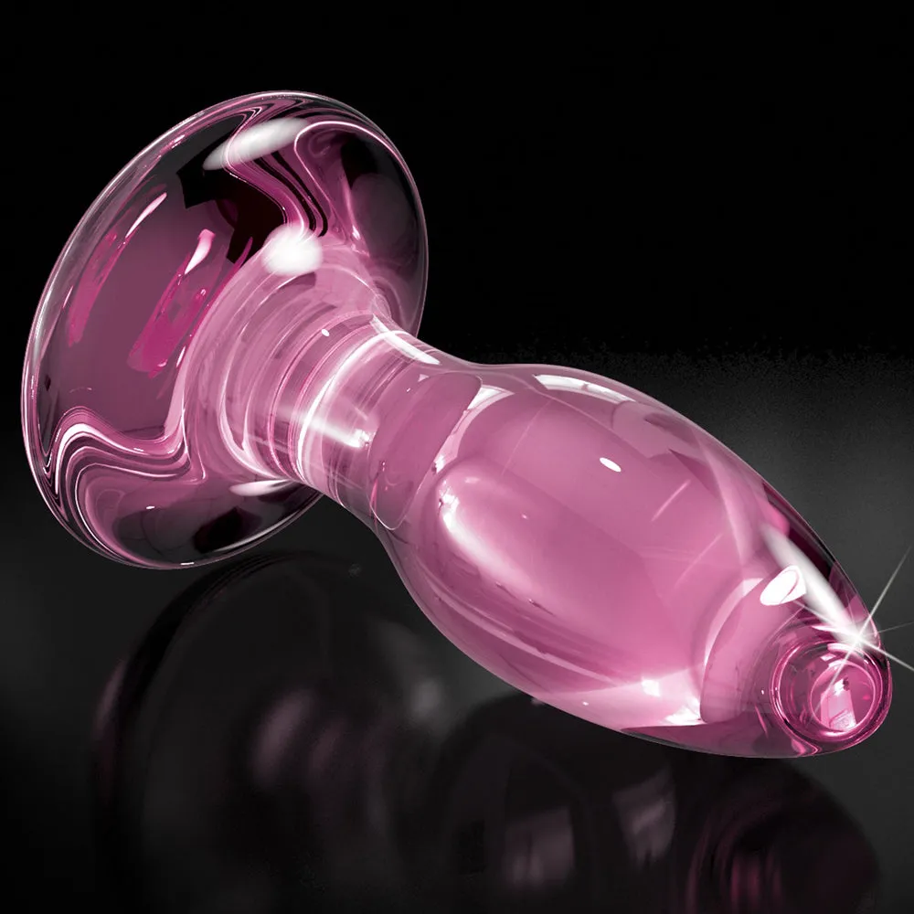 Icicles No. 90 Mini Glass Anal Plug With Suction Cup